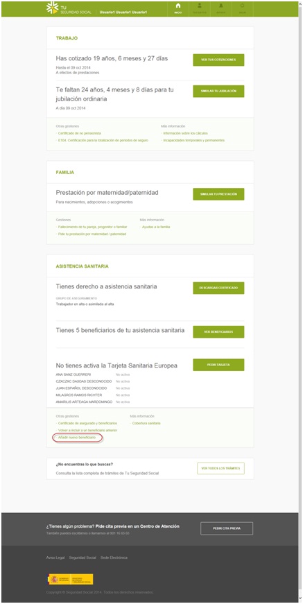 Acceso a un trámite