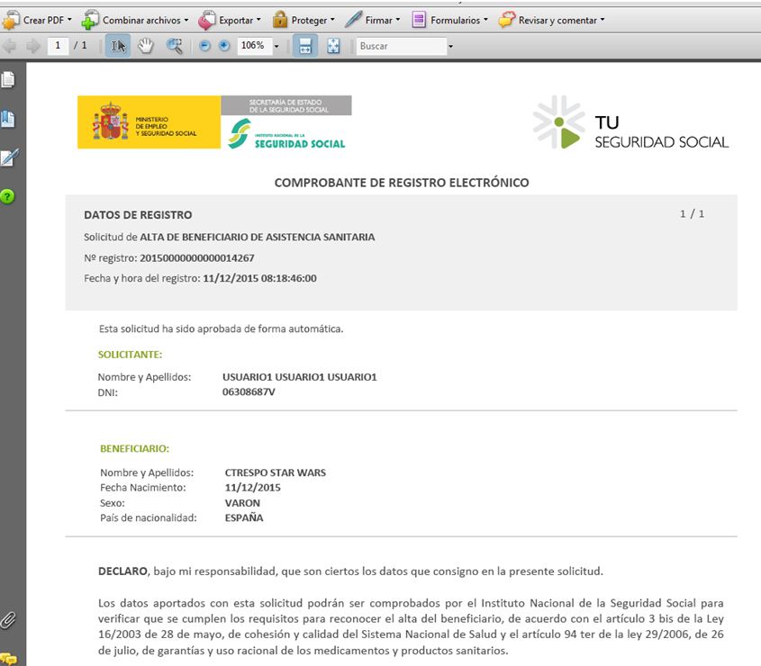 Finalización del trámite administrativo